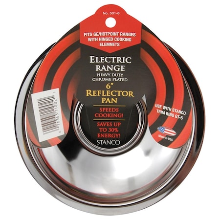 Homewardbound 501-6 6 in. Reflector Pan - Chrome HO3311331